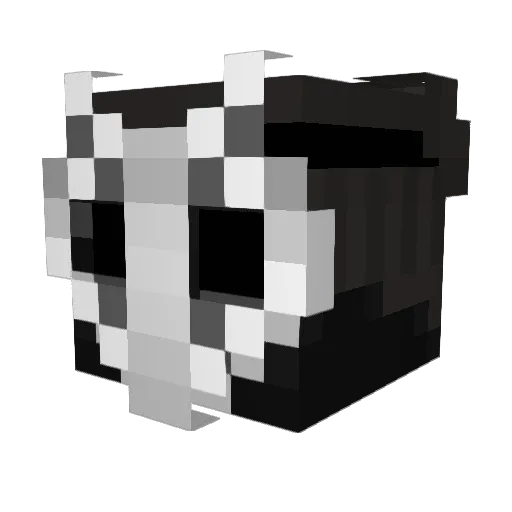 Sc4r_Sky Minecraft avatar head, 3D render