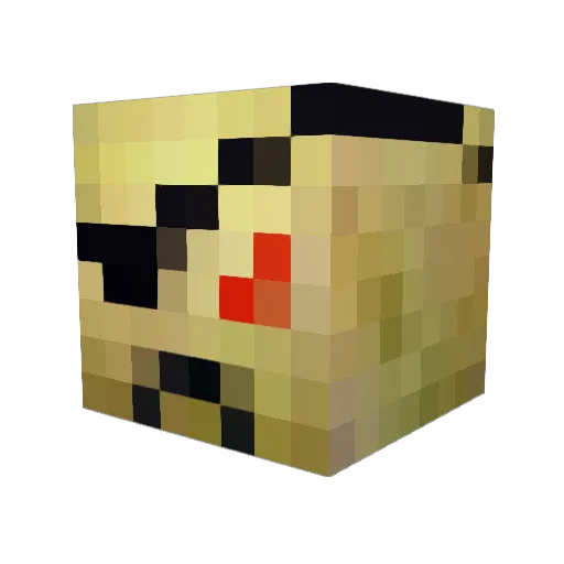 Sc4reCrowYT Minecraft avatar head, 3D render
