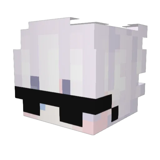 ScMemo Minecraft avatar head, 3D render