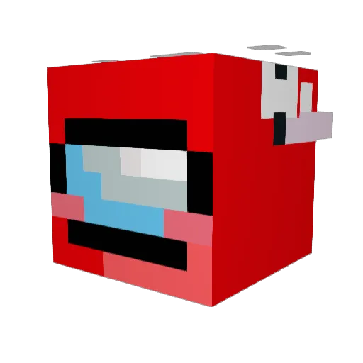 ScRm10 Minecraft avatar head, 3D render