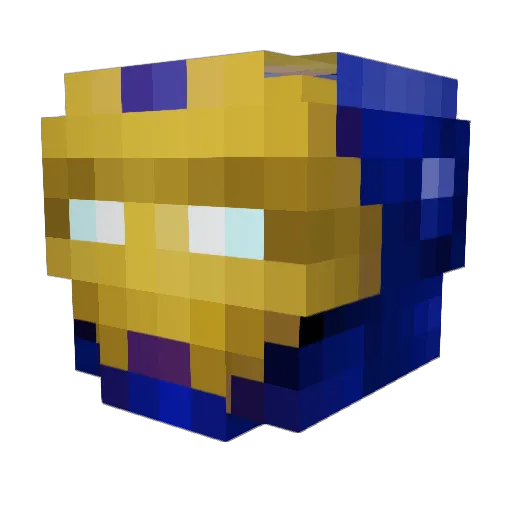 ScZi Minecraft avatar head, 3D render