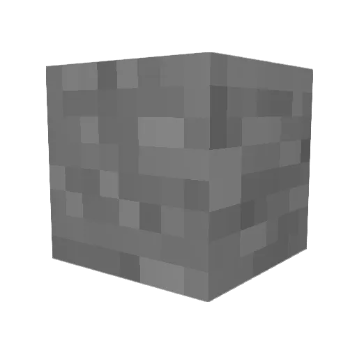 Sc_ong Minecraft avatar head, 3D render