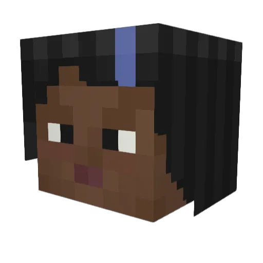Sca002 Minecraft avatar head, 3D render