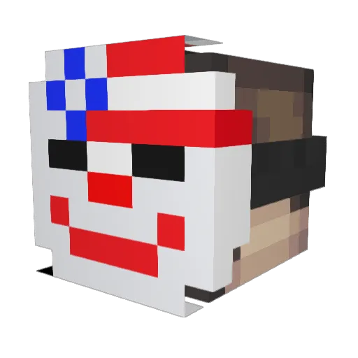 ScaRyRazeR Minecraft avatar head, 3D render