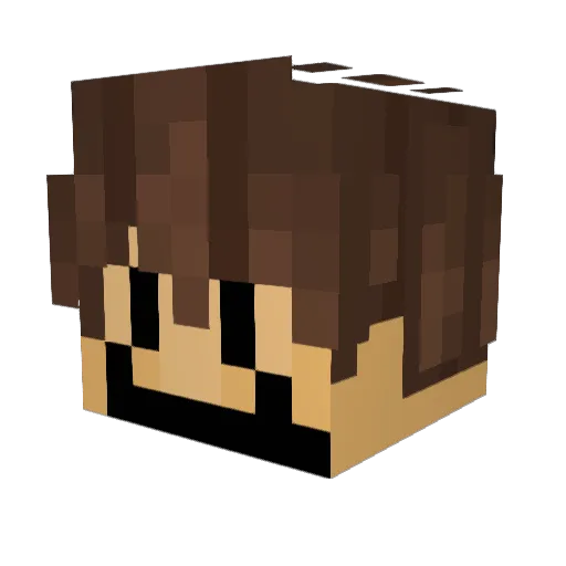 Scabblee Minecraft avatar head, 3D render