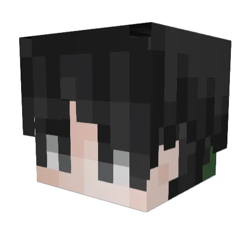 Scacrow Minecraft avatar head, 3D render