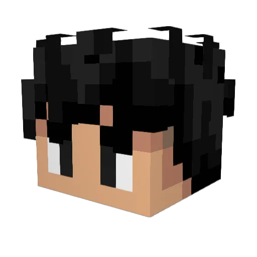 Scado Minecraft avatar head, 3D render