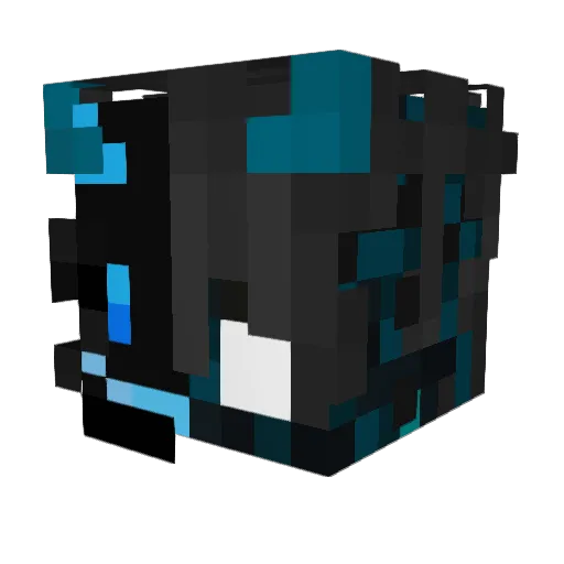 Scadsquad Minecraft avatar head, 3D render
