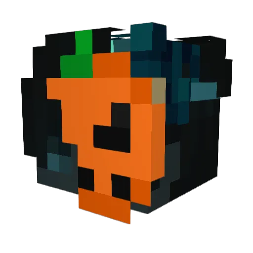 Scaerdy Minecraft avatar head, 3D render