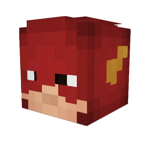 ScaffoldingMan Minecraft avatar head, 3D render