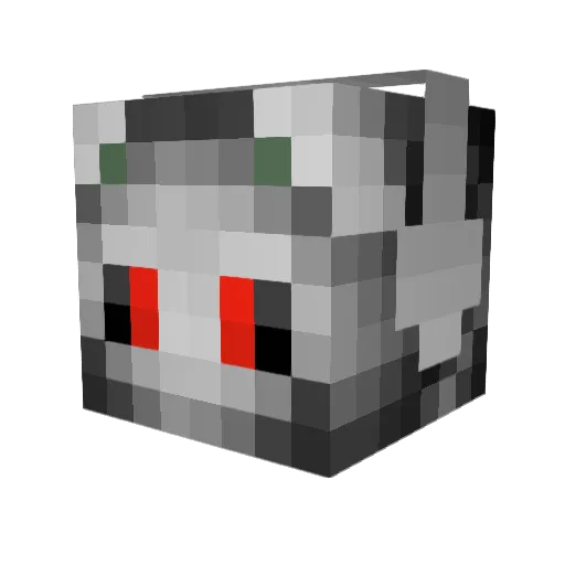 Scaiia Minecraft avatar head, 3D render