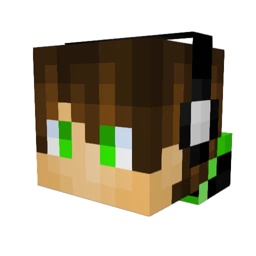 Scalary Minecraft avatar head, 3D render