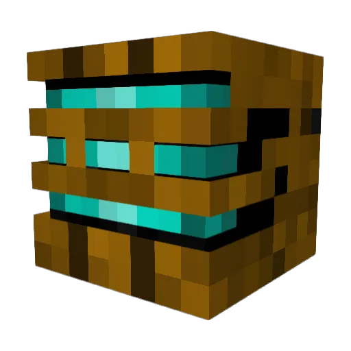 Scale01 Minecraft avatar head, 3D render
