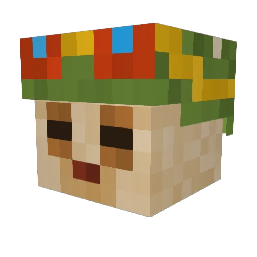Scalebane Minecraft avatar head, 3D render