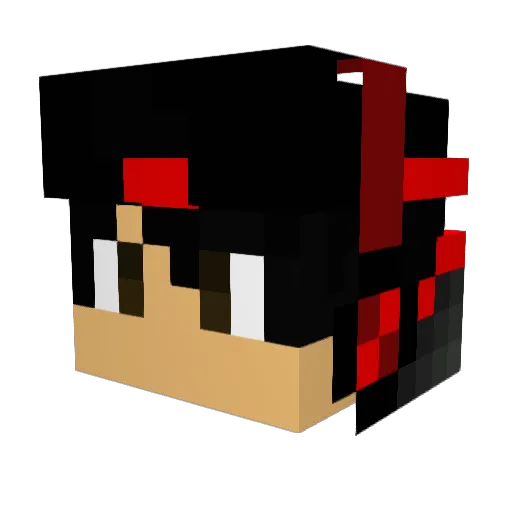 ScaledDragon143 Minecraft avatar head, 3D render