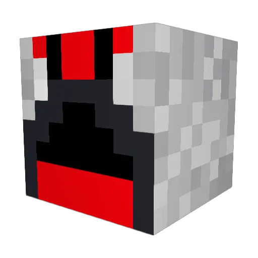 ScaleneEnd Minecraft avatar head, 3D render