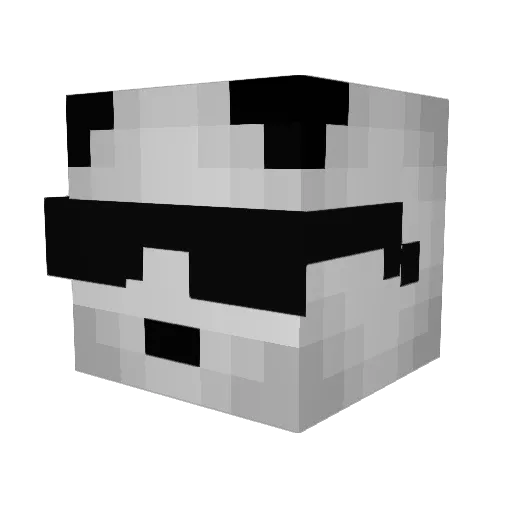 Scaleo12 Minecraft avatar head, 3D render