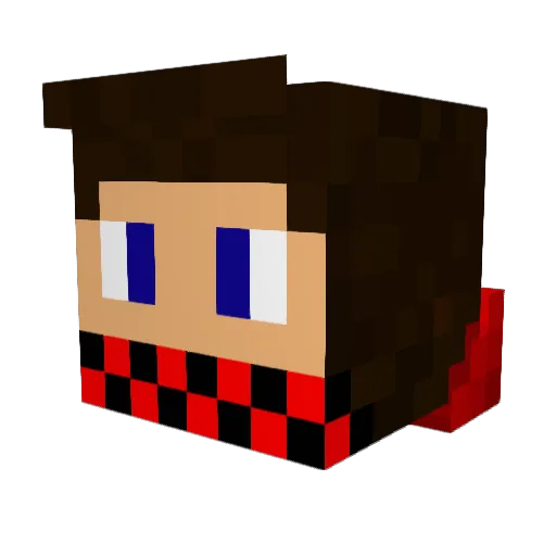 Scaler_04 Minecraft avatar head, 3D render