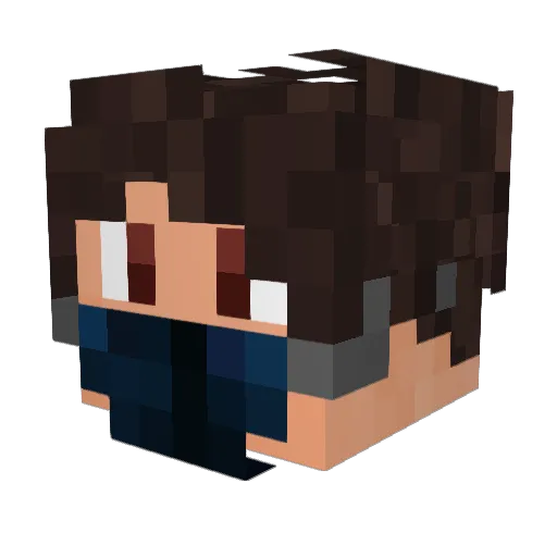 Scales101 Minecraft avatar head, 3D render