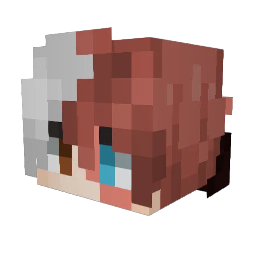 ScalesSC2 Minecraft avatar head, 3D render