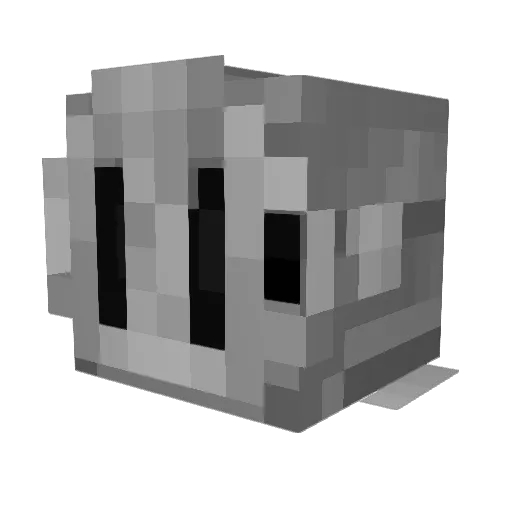 ScallopDan Minecraft avatar head, 3D render