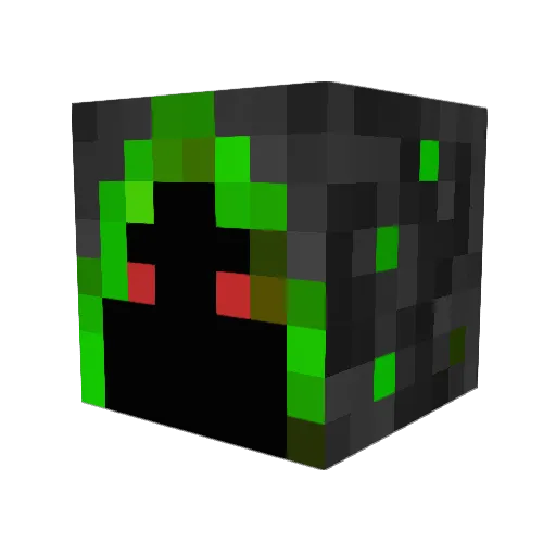 Scalpom Minecraft avatar head, 3D render