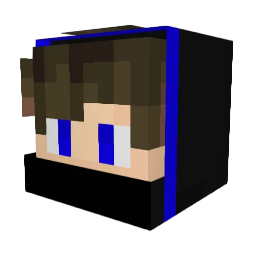Scalti Minecraft avatar head, 3D render