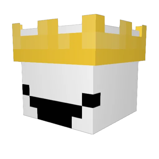 Scaly1x Minecraft avatar head, 3D render