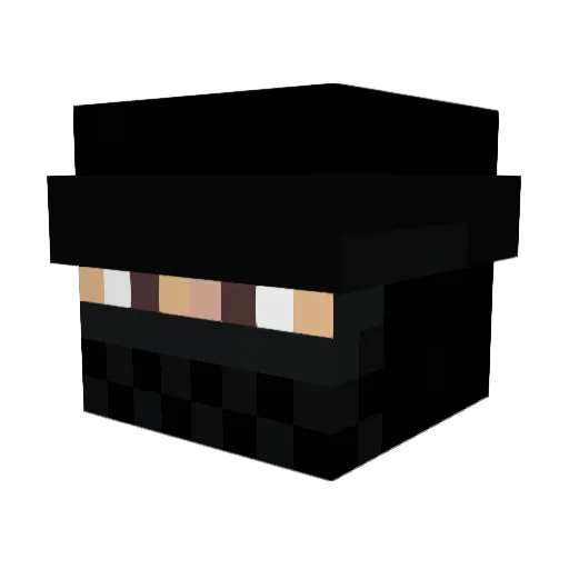 ScamHer1 Minecraft avatar head, 3D render