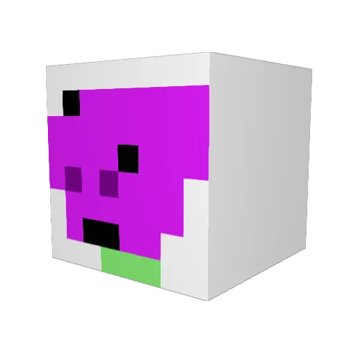 ScammerKadeen Minecraft avatar head, 3D render