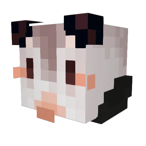 ScamperLad Minecraft avatar head, 3D render