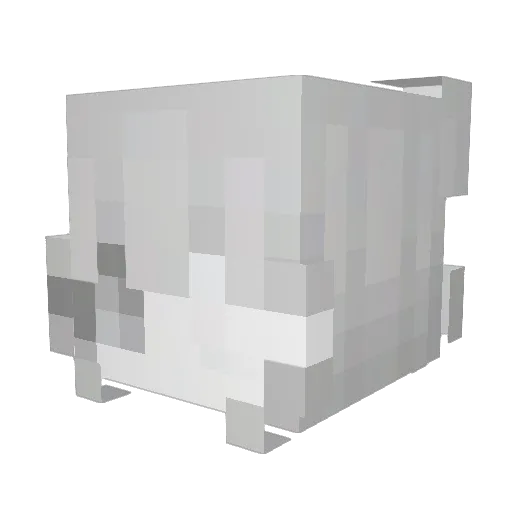 Scannersound Minecraft avatar head, 3D render