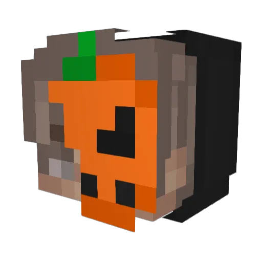 Scanting Minecraft avatar head, 3D render