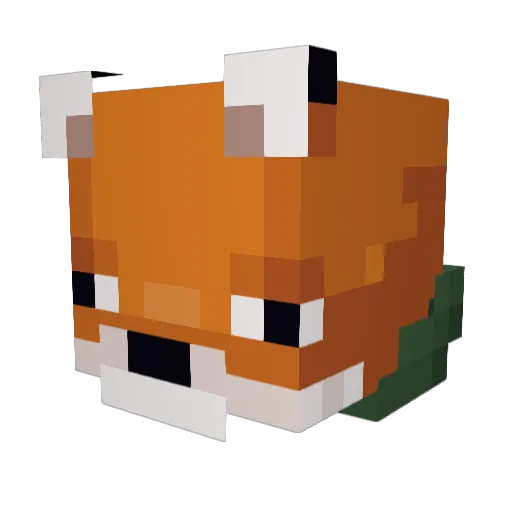 Scar010101 Minecraft avatar head, 3D render