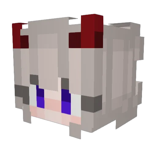 Scar5040 Minecraft avatar head, 3D render