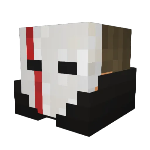 Scar851 Minecraft avatar head, 3D render
