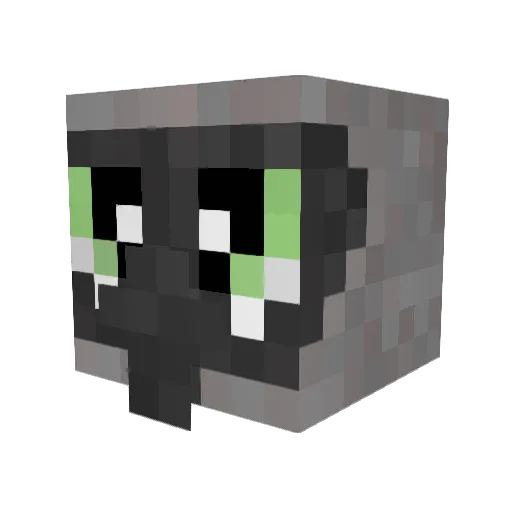 ScarAus Minecraft avatar head, 3D render