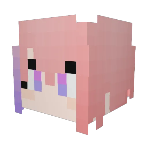 ScarCrow Minecraft avatar head, 3D render