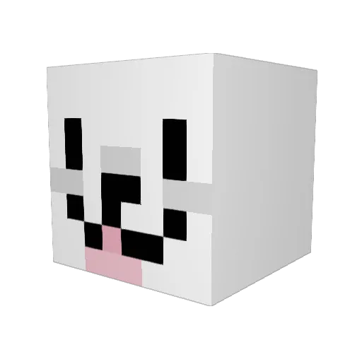 ScarHP Minecraft avatar head, 3D render
