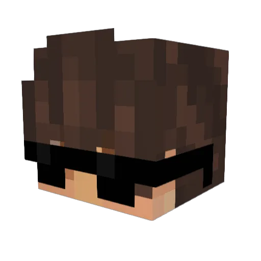 ScarIsBad Minecraft avatar head, 3D render