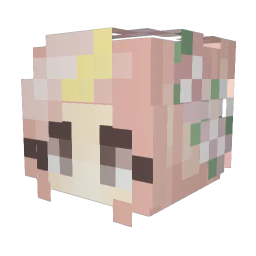 ScarVan10 Minecraft avatar head, 3D render
