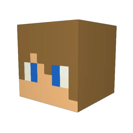 Scarbite Minecraft avatar head, 3D render