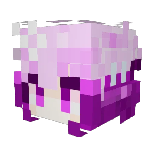 Scare03 Minecraft avatar head, 3D render