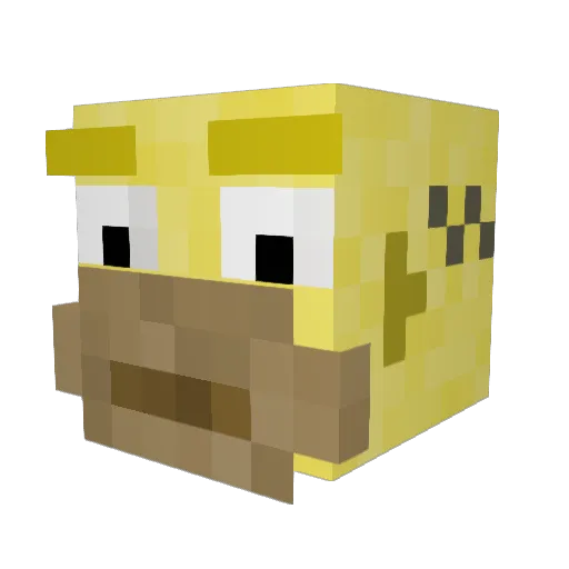 ScareCrow6820 Minecraft avatar head, 3D render