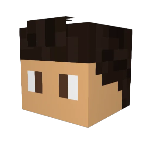 ScareCrusader Minecraft avatar head, 3D render