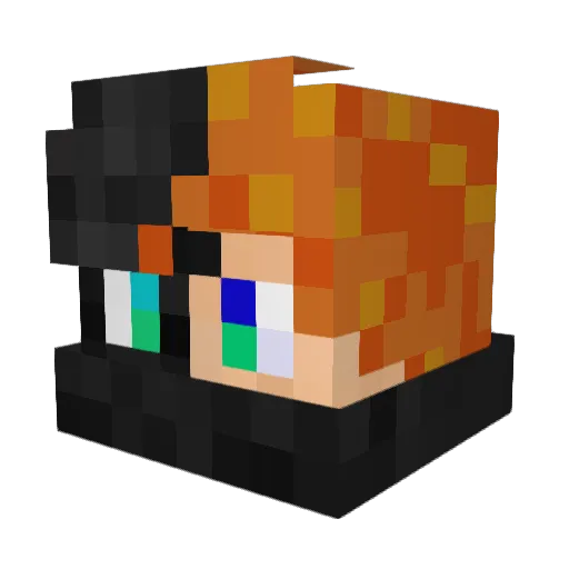 ScareGiraffe142 Minecraft avatar head, 3D render