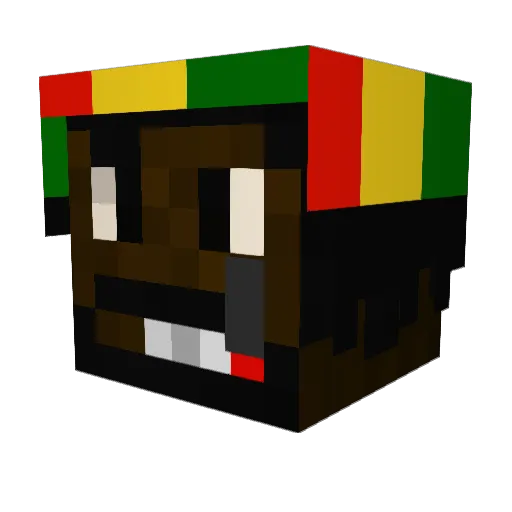 ScareWood Minecraft avatar head, 3D render