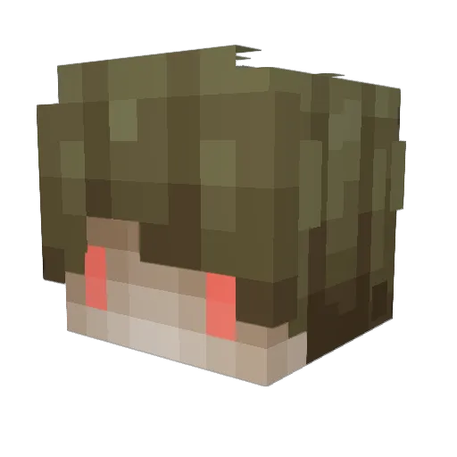 ScareZ Minecraft avatar head, 3D render