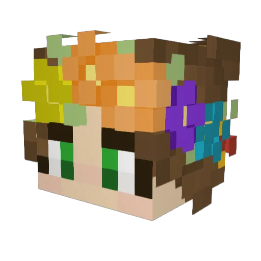 Scare_Crows Minecraft avatar head, 3D render
