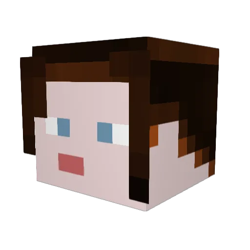 Scarecrow62 Minecraft avatar head, 3D render